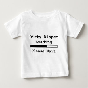 T-shirt Pour Bébé Chargement sale de couche-culotte… Attendez svp