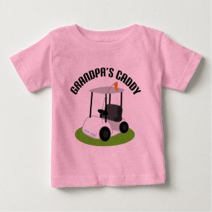 T-shirt Pour Bébé Chariot de grand-papas (golf)