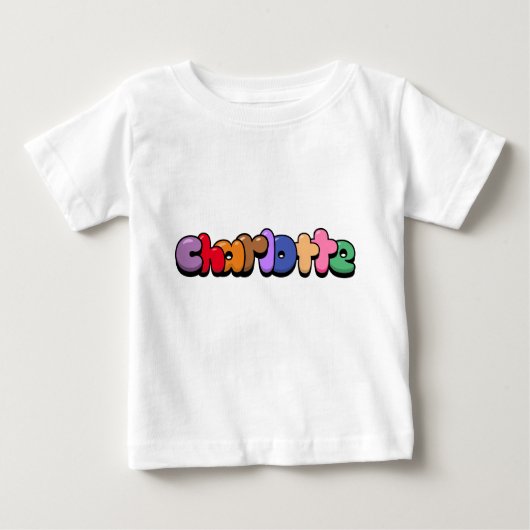 T-shirt Pour Bébé Charlotte (Devant)