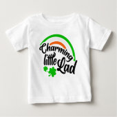 T-shirt Pour Bébé Charmant petit garçon petit garçon garçon garçon T (Devant)