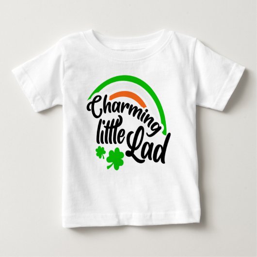 T-shirt Pour Bébé Charmant petit garçon petit garçon garçon garçon T (Devant)