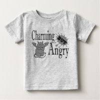 Charming mais en colère petit chat diable drôle ci
