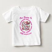 T-shirt Pour Bébé Charming Sakura Bunny Invité d'honneur (Devant)