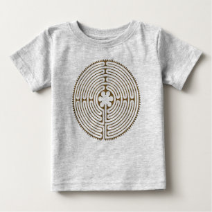T-shirt Pour Bébé Chartres Labyrinthe style antique + vos idées