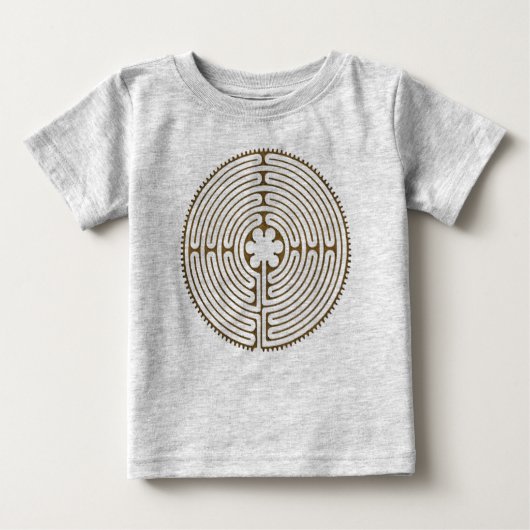 T-shirt Pour Bébé Chartres Labyrinthe style antique + vos idées (Devant)
