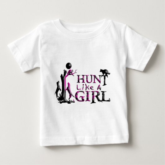 T-SHIRT POUR BÉBÉ CHASSE COMME UNE PETITE CHASSE DE COON (Devant)