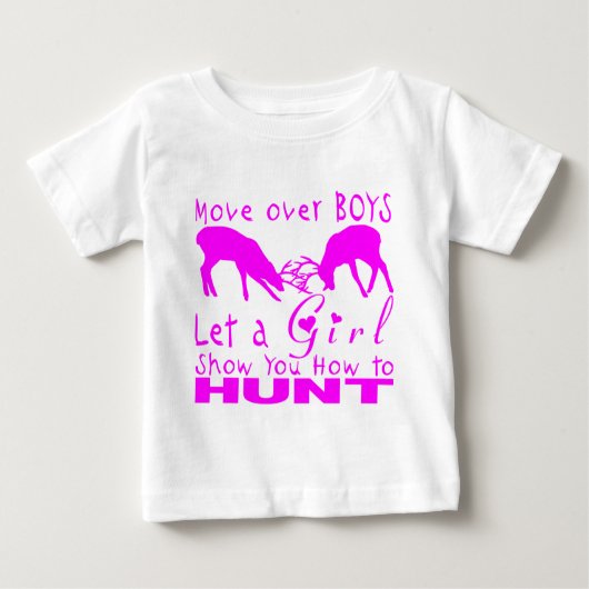 T-SHIRT POUR BÉBÉ CHASSE DE FILLE DEER (Devant)