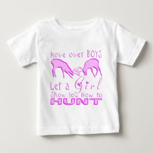 T-SHIRT POUR BÉBÉ CHASSE DE FILLE DEER (Devant)