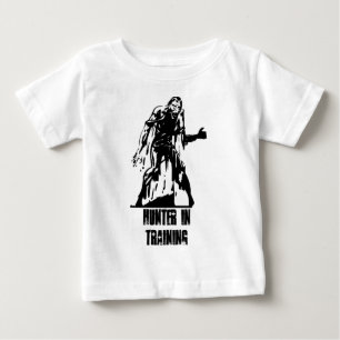 T-shirt Pour Bébé Chasseur de zombi dans la chemise de bébé de