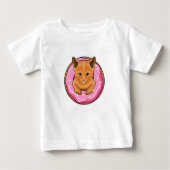 T-shirt Pour Bébé Chat avec Donut (Devant)