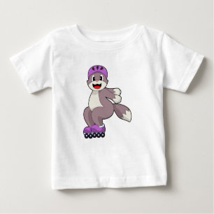 T-shirt Pour Bébé Chat avec roulettes