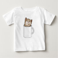 Chat avec tasse de café