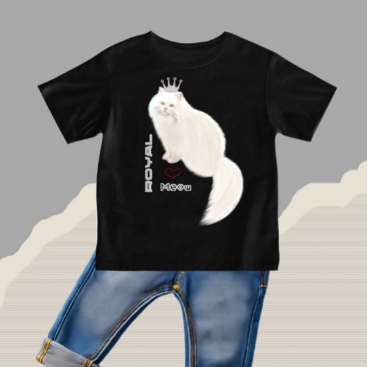 T-shirt Pour Bébé chat blanc