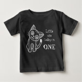 T-shirt Pour Bébé Chat blanc mignon (Devant)
