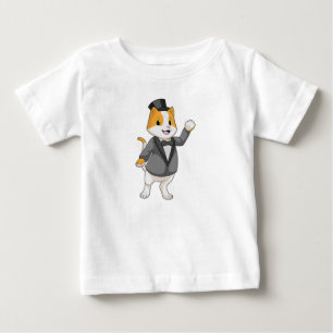 T-shirt Pour Bébé Chat comme marié avec ruban
