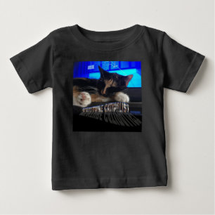 T-shirt Pour Bébé Chat couché