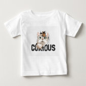 T-shirt Pour Bébé Chat Curieux 