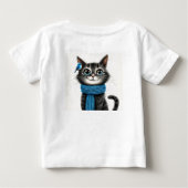 T-shirt Pour Bébé Chat de dessin animé mignon (Dos)