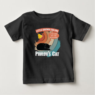 T-shirt Pour Bébé Chat de Pavlov - Psychologie drôle