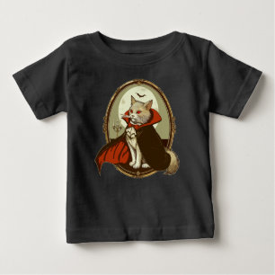 T-shirt Pour Bébé Chat d'Halloween, Comte Catula