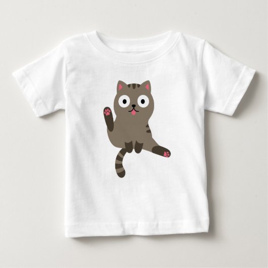 T-shirt Pour Bébé Chat drôle (Devant)
