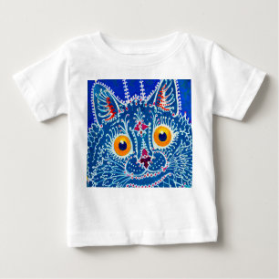 T-shirt Pour Bébé Chat gothique bleu