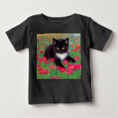 T-shirt Pour Bébé Chat Gustav Klimt Tuxedo (Devant)
