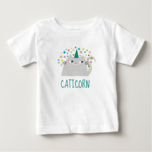 T-shirt Pour Bébé Chat Licorne Mignon