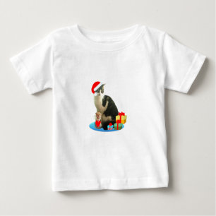 T-shirt Pour Bébé Chat Merlin de Noël