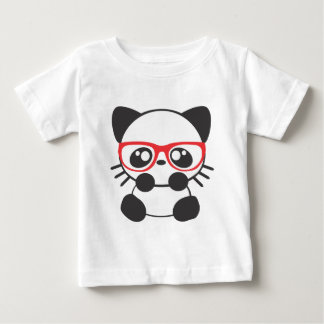 T-shirt Pour Bébé Chat nerd