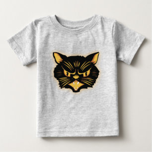 T-shirt Pour Bébé Chat noir