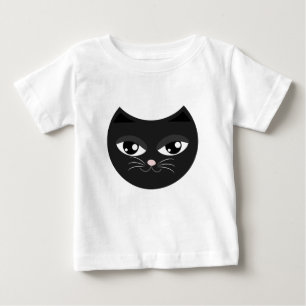 T-shirt Pour Bébé chat noir