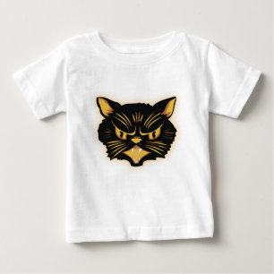 T-shirt Pour Bébé Chat noir