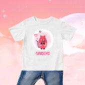 T-shirt Pour Bébé Chat rouge mignon