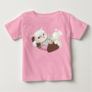 T-shirt Pour Bébé Chat sur le téléphone