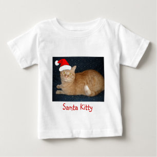T-shirt Pour Bébé Chat Tabby Orange de Noël