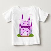 T-shirt Pour Bébé château (Devant)