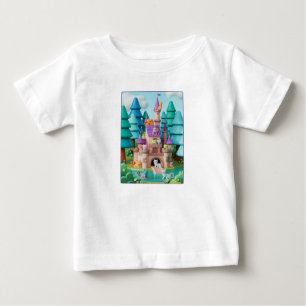 T-shirt Pour Bébé Château de chat fantastique 