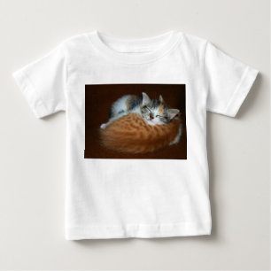 T-shirt Pour Bébé Chatons doux dorés