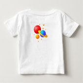 T-shirt Pour Bébé Chatons jumeaux chats en OVNI SciFi Saucer (Dos)