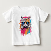 T-shirt Pour Bébé Chats cool : "Appelle-moi Apollo" (Devant)