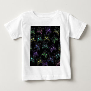 T-shirt Pour Bébé Chats cool sur Noir ! Chats multicolores
