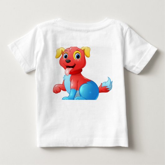 T-shirt Pour Bébé chats et chien (Dos)