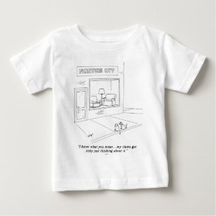 T-shirt Pour Bébé Chats griffant des meubles