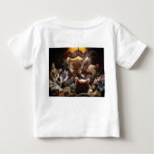 T-shirt Pour Bébé Chats jouant au poker (Dos)