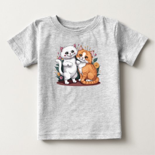 T-shirt Pour Bébé Chats perses (Devant)