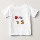 T-shirt Pour Bébé Chaussure-cookie (Devant)