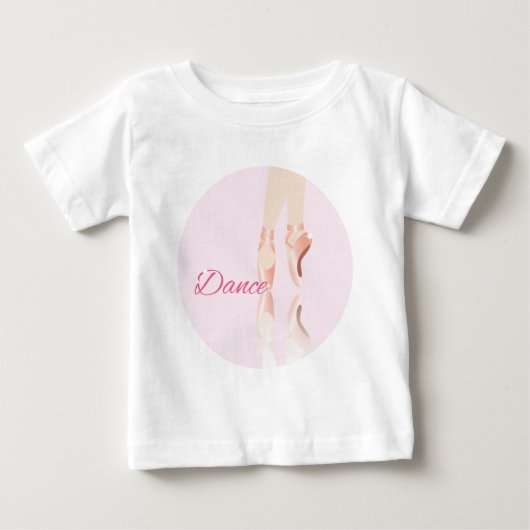 T-shirt Pour Bébé Chaussures de ballet de danse (Devant)
