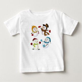 T-shirt Pour Bébé Chaussures en toile avec des douilles et dessin de