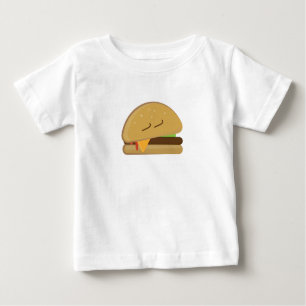 T-shirt Pour Bébé Cheeseburger doré